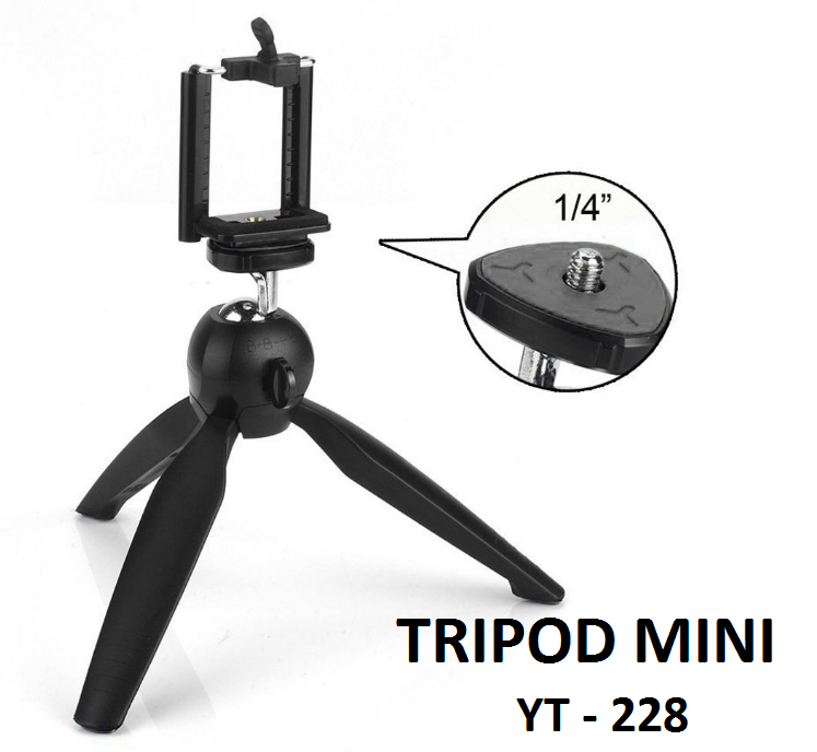 Tripod mini cho điện thoại và camera YT-228