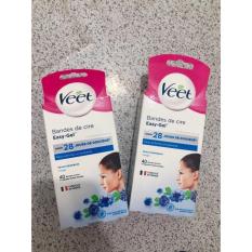 Miếng Dán Tẩy Lông Mặt Veet Face Precision Wax Strips – Da nhạy cảm