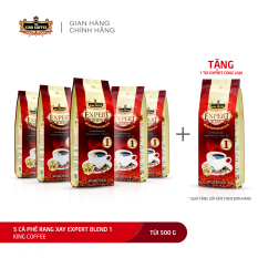 Combo 5 Cà Phê Rang Xay Expert Blend 1 KING COFFEE – Túi 500g + tặng 1 túi Expert cùng loại