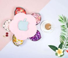 Khay đựng mứt kẹo tự xoay hình cánh hoa thế hệ mới hàng HOT Tết 2019 – Kmart