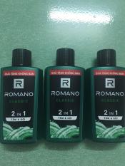 combo 3 chai romano classic tắm và gội 2 trong 1 60g