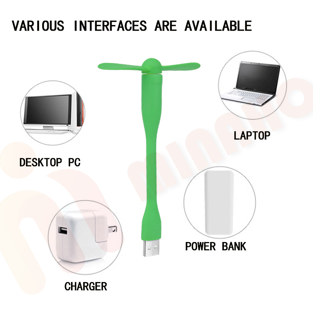 Quạt USB mini siêu mát Minaho mini có thể sử dụng bằng Laptop, sạc dự phòng, sạc điện thoại bảo...
