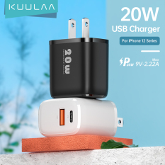 KUULAA PD 20W Fast Charging USB C Charger For iPhone 13 12 Pro Max 12 11 XS XR X 8 Plus PD Charger For iPad Air 4 iPad 2020 Mini Pro asd