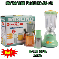 Máy Xay Sinh Tố Misuko JBJ 103 Cao Cấp Sản Xuất Bởi Công Nghệ Nhật Bản – Đa Chức Năng – Sử Dụng Cực Kì Dễ Dàng Với 2 Cối Lớn Và Nhỏ, Đa Chức Năng : Xay Sinh Tố, Các Loại Hạt, Thịt, Cá…Xay Được Đá.