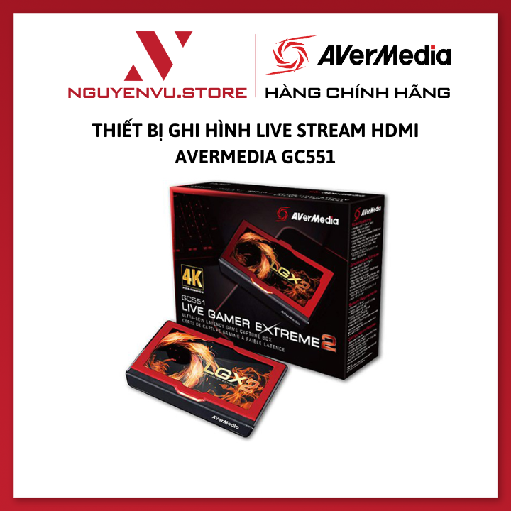 Thiết bị ghi hình live Stream HDMI Avermedia GC551 – Hàng Chính Hãng