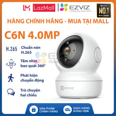 [EZVIZ CHÍNH HÃNG] Camera Wifi C6N 4MP Full HD2K – Xoay 360 độ, Đàm Thoại 2 Chiều – Kèm Thẻ Nhớ 32/64/128GB (4.0 Megapixels) – EZVIZ Hoang Nguyen Authorized Store
