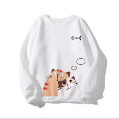 Áo Sweater In Hình Mèo Siêu Kute Có Nhiều Màu Lựa Chọn