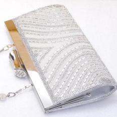 VÍ CLUTCH DỰ TIỆC ĐÁ NGỌC TRAI – SIÊU SANG TRỌNG – SUPPER PEARL- V0536 ( Sử dụng được 3 kiểu)