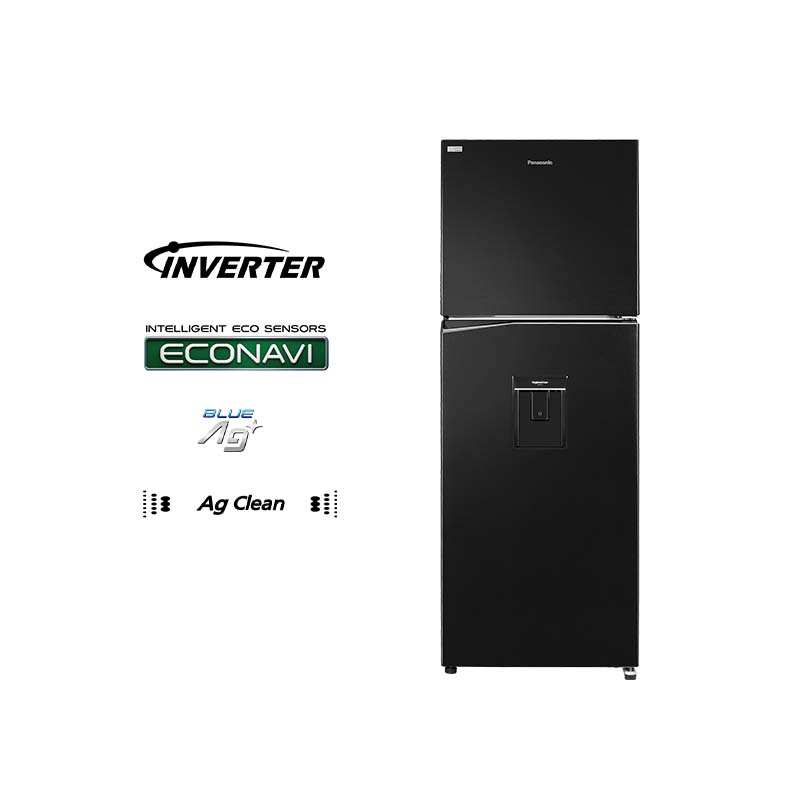 [Trả góp 0%] Tủ lạnh 2 cánh Panasonic 366 lít NR-TL381GPKV - Lấy nước ngoài - Làm đá siêu tốc...