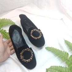 GIÀY LƯỜI KHUY ĐÁ THỜI TRANG SIÊU ÊM CHÂN