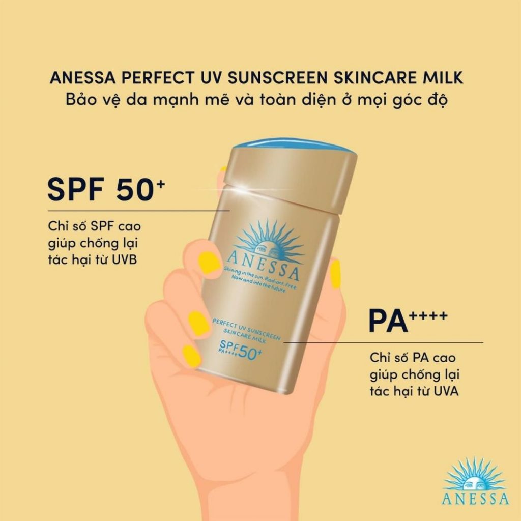 [CHÍNH HÃNG - 60ML] Kem chống nắng Anessa cho mọi da Perfect UV Sunscreen Skincare Milk SPF 50+ PA++++ 60ml