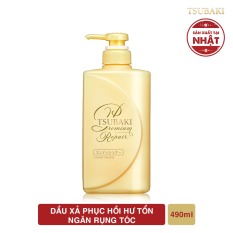 Dầu xả phục hồi ngăn rụng tóc Tsubaki premium repair conditioner 490ml
