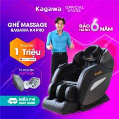 Ghế massage toàn thân KAGAWA K4 Pro [CAO CẤP] Bảo Hành 6 năm, đổi trả miễn phí trong 15 ngày, công nghệ túi khí, nhiệt hồng ngoại Nhật Bản, giúp thư giãn xương khớp, giảm căng thẳng, mệt mỏi