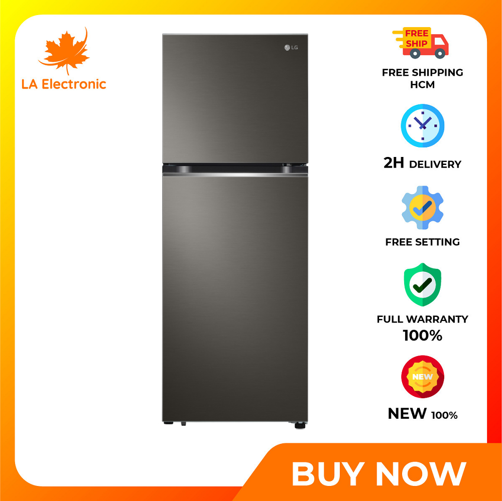 Tủ lạnh LG Inverter 243 Lít GV-B242BL – Miễn phí vận chuyển HCM – Hộp đá xoay di động Door Cooling làm lạnh từ cánh cửa tủ