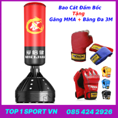 Bao Cát Trụ Đấm Bốc Thế Hệ Mới – Bao trụ đấm bốc boxing Aibeijiansport® Tặng Găng MMA + Băng Đa -Thiết bị tập luyện boxing, mma, trainning chuyên nghiệp