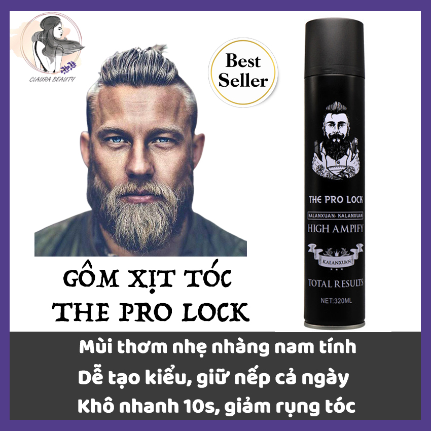 Gôm xịt tóc The Pro Lock High Ampify 320ML  Lazadavn