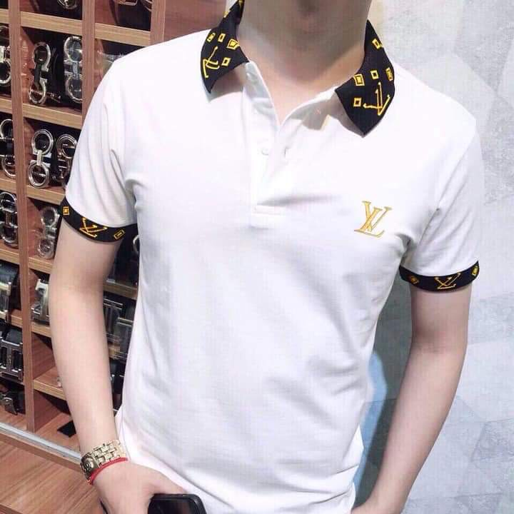‘VIDEO + ẢNH THẬT’ Áo thun nam ngắn tay cổ bẻ chất cotton 4 chiều cao cấp thoáng mát phối logo thời trang
