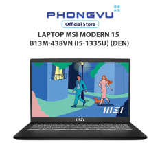 Máy tính xách tay/ Laptop MSI Modern 15 B13M-438VN (i5-1335U) (Đen) – Bảo hành 24 tháng