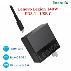 Củ sạc nhanh Lenovo Legion PD3.1 140W 1 cổng LA140 hỗ trợ PD / PPS /QC BH12T kèm cáp C to C 140W