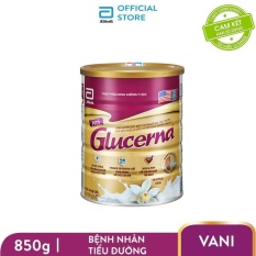 Lon sữa bột Abbott Glucerna Hương Vani 850gram công thức độc đáo và hệ dưỡng chất đặc chế Triple Care bổ sung dinh dưỡng