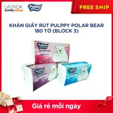 KHĂN GIẤY RÚT PULPPY 180 TỜ ( block 3 )
