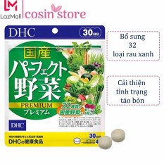 Viên uống rau củ DHC Perfect Vegetable gói 30 ngày dùng 120 viên của Nhật – Bổ sung lợi khuẩn và chất xơ – Cosin Store