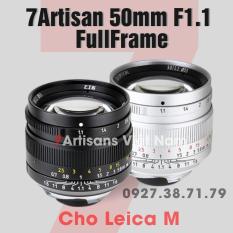 [Trả góp 0%]Ống kính 7Artisans 50mm F1.1 chân dung xóa phông mù mịt dành cho Leica M Full-Frame