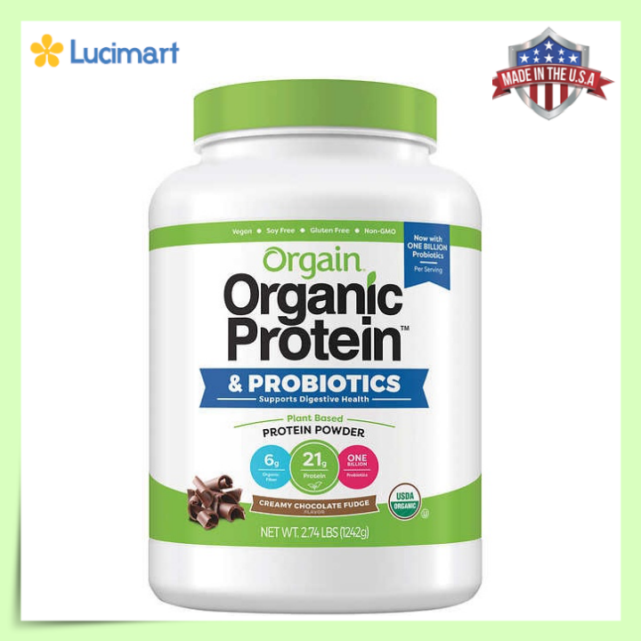 Bột đạm thực vật hữu cơ, Orgain Organic Protein Plant Based Protein Powder [Hàng Mỹ]