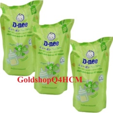Combo 3 túi nước rửa bình sữa dnee 600ml