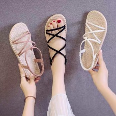 Giày Sandal Nữ Quai Chéo Đế Giả Cói Đi Mưa (Màu Ngẫu Nhiên) – GL002