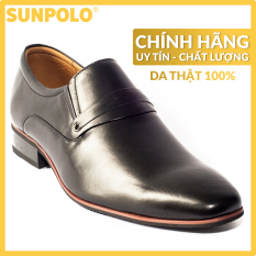 Giày Tây Nam Da Bò Thủ Công SUNPOLO SUMU8003 (Đen, Nâu, Đỏ)