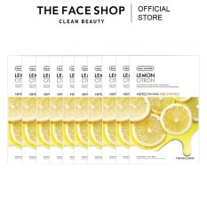 [Quà Tặng Không Bán] Combo 10 Mặt Nạ Làm Sáng Da TheFaceShop Real Nature Lemon 20gx10
