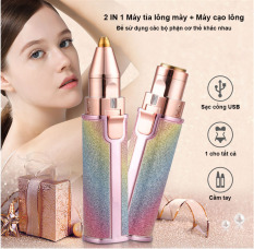 Máy Cạo Lông Mini Hình Son Không Đau Bút Tỉa Lông Mày Lông Nách Lông Mép Lông Vùng Kín FC Mun