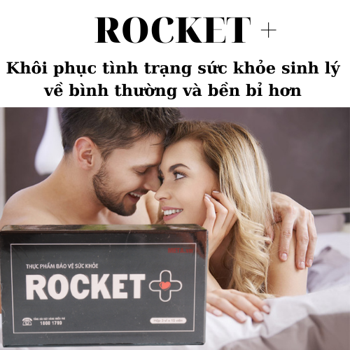 TPBVSK Rocket+ Dưỡng thận hàng ngày và cải thiện sinh lý nam giới- Hộp 45 viên