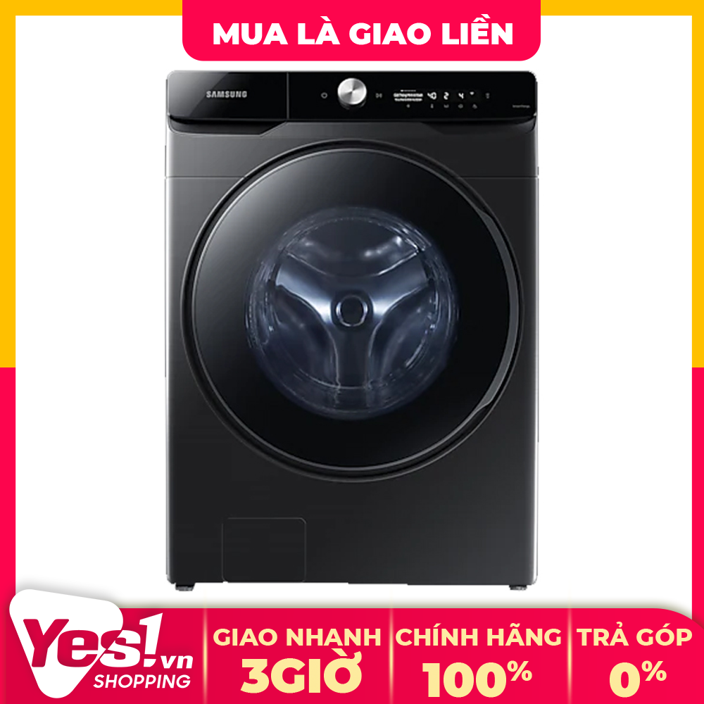 [HCM]Máy giặt sấy Samsung Inverter 21 kg WD21T6500GV/SV – Công nghệ giặt bong bóng Eco Bubble – Airwash khử mùi & kháng khuẩn