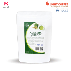 Bột trà xanh 3in1, matcha sữa từ nhà sản xuất Light Coffee Gói 250g