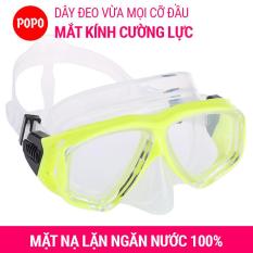Kính lặn, mặt nạ lặn biển mắt kính cường lực cao cấp, ngăn nước tuyệt đối POPO Collection
