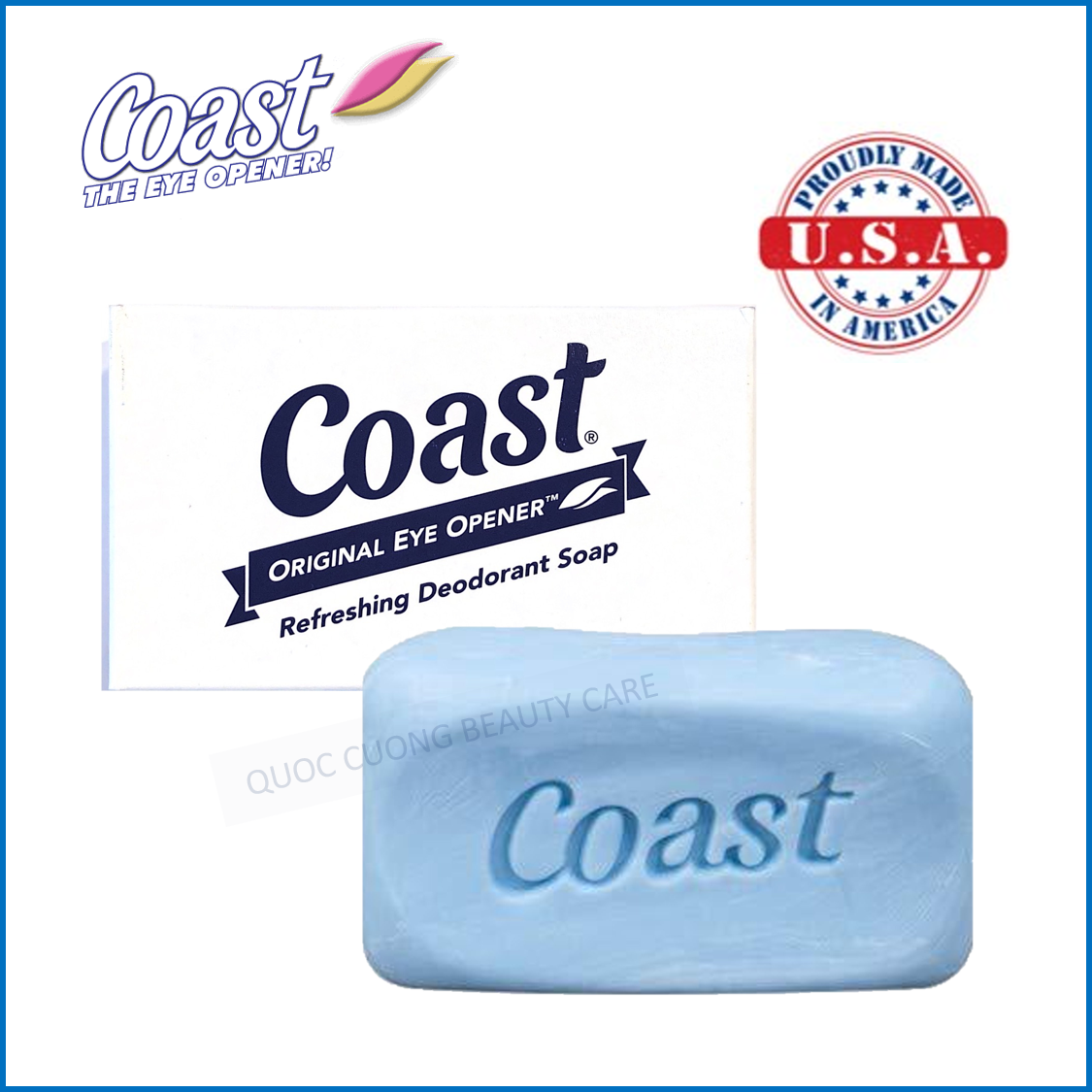 [HCM]Xà Phòng tắm cho nam Coast Classic Scent Refreshing Deodorant Soap 113g – Mỹ