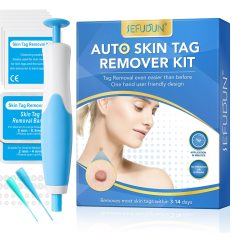ZZOOI Auto Skin Tag Remover Painless Mole Wart Remover Skin Tag Removal Kit With Cleansing Swabs Facial Beauty Tool Home Use Makeup Brushes & Sets