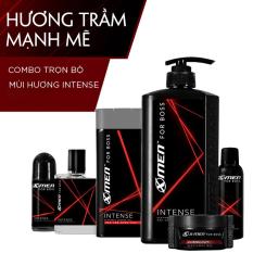 Combo X-Men For Boss trọn bộ mùi hương Intense (650g + 49ml + 150ml + 70g + 180g + 50ml)