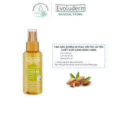 Tinh dầu dưỡng và phục hồi tóc hư tổn Evoluderm chiết xuất hạnh nhân 100ml