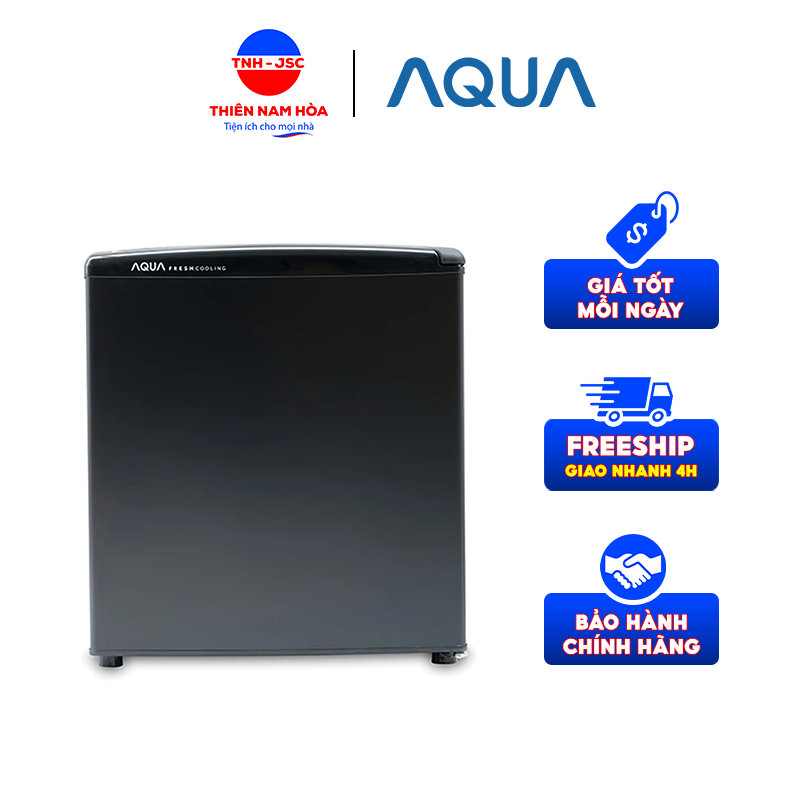 Tủ lạnh Aqua 50 lít AQR-D59FA(BS) - Hàng chính hãng, thiết kế nhỏ gọn, cửa tủ lạnh bằng thép không...