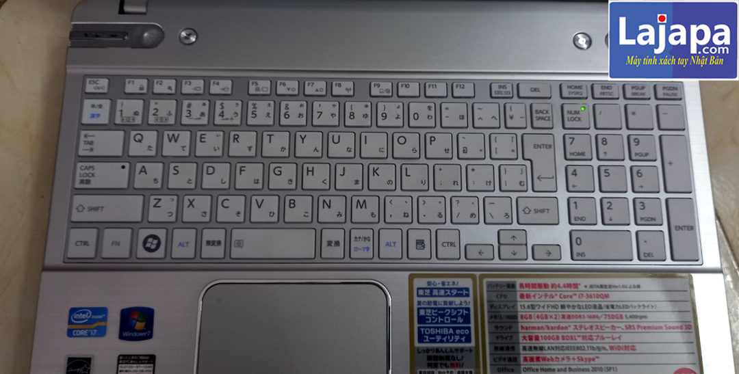 【TOSHIBA】Satellite P850/ P750 (dynabook T552) Corel i5-3210M, hoặc i7-2630QM /i7-3610QM LAJAPA Máy tính xách tay Nhật Laptop Nhật Bản Siêu...