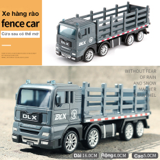 Xe đồ chơi mô hình xe tải hàng rào chở gia súc, nhựa an toàn chống rơi vỡ khi va đập chi tiết đẹp