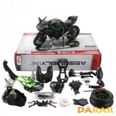 MÔ HÌNH LẮP RÁP xe Moto Kawasaki H2R – Maisto tỷ lệ 1:12