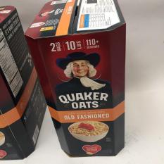 Thùng Yến Mạch Quaker Oats 100% Nhập Khẩu Mỹ 4.53kg hạ6 sạch thơm ngon, giúp giảm cân siêu tốc an toàn(mẫu mới)