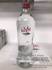 1 Thùng (tương đương 20 chai) Nước Khoáng Lavie Chai Thủy Tinh 450ml có gas