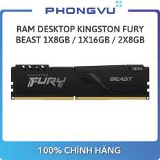 Ram Desktop Kingston Fury Beast 1x8GB / 1x16GB / 2x8GB – Bảo hành 36 tháng