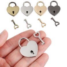Deride Chất lượng cao hình trái tim bằng kim loại cổ điển phần cứng phụ kiện hành lý phím Vali Ổ khóa ổ khóa nhỏ hộp khóa chìa khóa