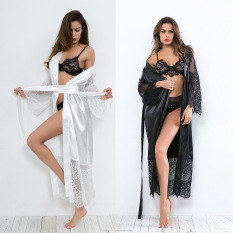 Foreign Trade European and American plus Size Lace Robe European and american style sexy underwear Nightdress Factory Wholesale